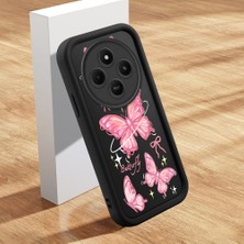 HONTINGA Xiaomi Redmi 14C ile Uyumlu Kılıfı Düşüme Önleyici Basitlik Anti Düşme Kamera Korumali Şirin Streetwear Kelebek Desen Yumuşak Silikon Telefon Kılıfı Kadın ve Erkek Için Uygundur K2-0468