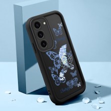 HONTINGA Samsung Galaxy S23 ile Uyumlu Kılıfı Düşüme Önleyici Basitlik Anti Düşme Kamera Korumali Şirin Streetwear Kelebek Desen Yumuşak Silikon Telefon Kılıfı Kadın ve Erkek Için Uygundur K2-0468