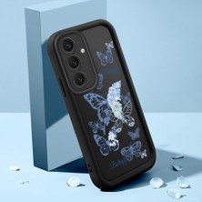 HONTINGA Samsung Galaxy S24 Plus ile Uyumlu Kılıfı Düşüme Önleyici Basitlik Anti Düşme Kamera Korumali Şirin Streetwear Kelebek Desen Yumuşak Silikon Telefon Kılıfı Kadın ve Erkek Için Uygundur K2-0468
