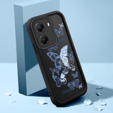 HONTINGA Poco X7 Pro ile Uyumlu Kılıfı Düşüme Önleyici Basitlik Anti Düşme Kamera Korumali Şirin Streetwear Kelebek Desen Yumuşak Silikon Telefon Kılıfı Kadın ve Erkek Için Uygundur K2-0468