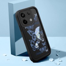 HONTINGA Redmi Note 13 Pro 5g ile Uyumlu Kılıfı Düşüme Önleyici Basitlik Anti Düşme Kamera Korumali Şirin Streetwear Kelebek Desen Yumuşak Silikon Telefon Kılıfı Kadın ve Erkek Için Uygundur K2-0468