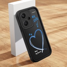 HONTINGA Xiaomi Redmi Note 13 Pro Plus ile Uyumlu Kılıfı Düşüme Önleyici Basitlik Anti Düşme Kamera Korumali Şirin Streetwear Kalp Desen Yumuşak Silikon Telefon Kılıfı Kadın ve Erkek Için Uygundur K2-0470