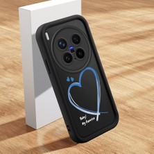 HONTINGA Vivo X300 Pro ile Uyumlu Kılıfı Düşüme Önleyici Basitlik Anti Düşme Kamera Korumali Şirin Streetwear Kalp Desen Yumuşak Silikon Telefon Kılıfı Kadın ve Erkek Için Uygundur K2-0470