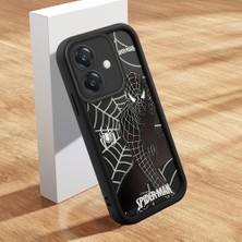 HONTINGA Oppo A3X 4g ile Uyumlu Kılıfı Düşüme Önleyici Basitlik Anti Düşme Kamera Korumali Şirin Streetwear Spider Desen Yumuşak Silikon Telefon Kılıfı Kadın ve Erkek Için Uygundur K2-0471