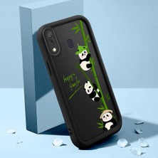 HONTINGA Samsung Galaxy A20 ile Uyumlu Kılıfı Düşüme Önleyici Basitlik Anti Düşme Kamera Korumali Şirin Streetwear Spider Desen Yumuşak Silikon Telefon Kılıfı Kadın ve Erkek Için Uygundur K2-0471