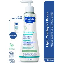 Organik Sertifikalı Stelatopia+ Atopik Cilt Nemlendirici Krem Seyahat Boy 3X20ML Hediyeli 360ML