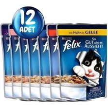 Felix Karışık Yaş Kedi Maması 12 Li
