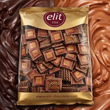 Elit Çikolata Bohem ikiz Sütlü ve Bitter Çikolata Glütensiz 1 kg