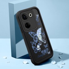 HONTINGA Tecno Camon 20 ile Uyumlu Kılıfı Düşüme Önleyici Basitlik Anti Düşme Kamera Korumali Şirin Streetwear Kelebek Desen Yumuşak Silikon Telefon Kılıfı Kadın ve Erkek Için Uygundur K2-0468