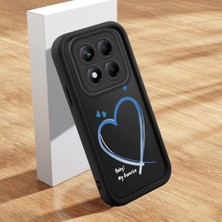 HONTINGA Xiaomi Redmi Note 14 Pro ile Uyumlu Kılıfı Düşüme Önleyici Basitlik Anti Düşme Kamera Korumali Şirin Streetwear Kalp Desen Yumuşak Silikon Telefon Kılıfı Kadın ve Erkek Için Uygundur K2-0470