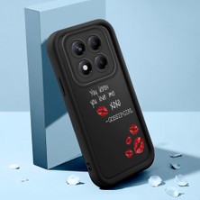 HONTINGA Xiaomi Redmi Note 14 Pro ile Uyumlu Kılıfı Düşüme Önleyici Basitlik Anti Düşme Kamera Korumali Şirin Streetwear Kalp Desen Yumuşak Silikon Telefon Kılıfı Kadın ve Erkek Için Uygundur K2-0470