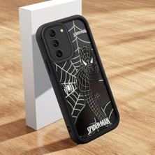 HONTINGA Samsung Galaxy S21 Fe ile Uyumlu Kılıfı Düşüme Önleyici Basitlik Anti Düşme Kamera Korumali Şirin Streetwear Spider Desen Yumuşak Silikon Telefon Kılıfı Kadın ve Erkek Için Uygundur K2-0471