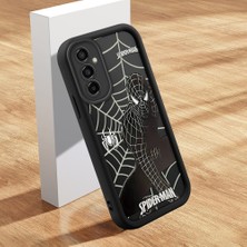 HONTINGA Samsung Galaxy M23 ile Uyumlu Kılıfı Düşüme Önleyici Basitlik Anti Düşme Kamera Korumali Şirin Streetwear Spider Desen Yumuşak Silikon Telefon Kılıfı Kadın ve Erkek Için Uygundur K2-0471