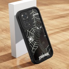 HONTINGA Xiaomi Redmi Note 11S ile Uyumlu Kılıfı Düşüme Önleyici Basitlik Anti Düşme Kamera Korumali Şirin Streetwear Spider Desen Yumuşak Silikon Telefon Kılıfı Kadın ve Erkek Için Uygundur K2-0471