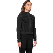 The Biker Jeans Grey Ice Korumalı File Motosiklet Kot Montu Kadın