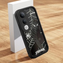 HONTINGA Vivo V50 Lite ile Uyumlu Kılıfı Düşüme Önleyici Basitlik Anti Düşme Kamera Korumali Şirin Streetwear Spider Desen Yumuşak Silikon Telefon Kılıfı Kadın ve Erkek Için Uygundur K2-0471