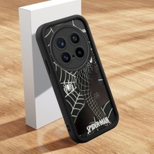 HONTINGA Vivo X200 Pro ile Uyumlu Kılıfı Düşüme Önleyici Basitlik Anti Düşme Kamera Korumali Şirin Streetwear Spider Desen Yumuşak Silikon Telefon Kılıfı Kadın ve Erkek Için Uygundur K2-0471