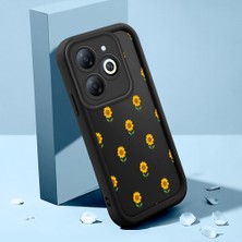 HONTINGA Infinix Smart 8 ile Uyumlu Kılıfı Düşüme Önleyici Basitlik Anti Düşme Kamera Korumali Şirin Streetwear Sevimli Desen Yumuşak Silikon Telefon Kılıfı Kadın ve Erkek Için Uygundur K2-0469