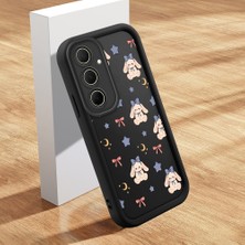 HONTINGA Samsung Galaxy A35 ile Uyumlu Kılıfı Düşüme Önleyici Basitlik Anti Düşme Kamera Korumali Şirin Streetwear Sevimli Desen Yumuşak Silikon Telefon Kılıfı Kadın ve Erkek Için Uygundur K2-0469