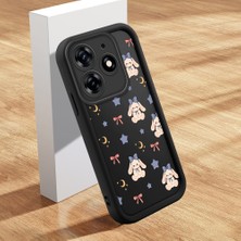 HONTINGA Tecno Spark 10 Pro ile Uyumlu Kılıfı Düşüme Önleyici Basitlik Anti Düşme Kamera Korumali Şirin Streetwear Sevimli Desen Yumuşak Silikon Telefon Kılıfı Kadın ve Erkek Için Uygundur K2-0469