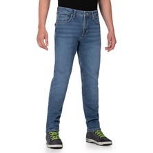 The Biker Jeans Urbanizer Blue Korumalı Motosiklet Kot Pantolonu Erkek