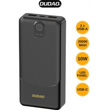 Powerbank Dudao K10PRO 2.4A 20000MAH 2 x Usb-A - Siyah