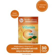 Wellvalens C Vitamini 500 mg 30 Tablet Günlük Kullanım İçin Dengeli Formül