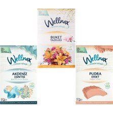 Wellnax Breeze Refresh 3’lü Dolap ve Çekmece Koku Kesesi Seti – Buket Tazeliği, Akdeniz Esintisi, Pudra Efekt (3 x 21 G)