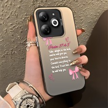 HONTINGA Tecno Spark Go 2024 ile Uyumlu Kılıfı Silikon Kenar Sert Arka Düşüme Önleyici Basitlik Anti Düşme Kamera Korumali Fiyonk Desen Telefon Kılıfı Kadın ve Erkek Için Uygundur K1-0865