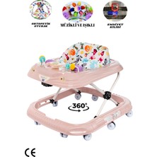 Allians Müzikli 3 Kademeli Örümcek Bebek Yürüteç ve Oyuncak Seti