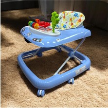 Allians Şehir Temalı Renkli 8 Tekerlekli Bebek Yürüteç ve Direksiyonlu Oyuncak