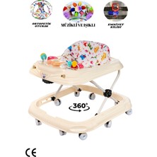 Allians Müzikli 3 Kademeli Örümcek Bebek Yürüteç ve Oyuncak Seti