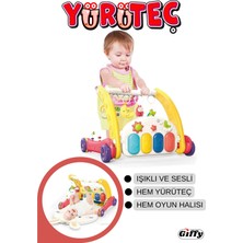 Allians Renkli Piyanolu Bebek Yürüteci ve Tavşan Desenli Oyun Halısı Set