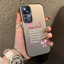 HONTINGA Xiaomi Mi 12T Pro ile Uyumlu Kılıfı Silikon Kenar Sert Arka Düşüme Önleyici Basitlik Anti Düşme Kamera Korumali Fiyonk Desen Telefon Kılıfı Kadın ve Erkek Için Uygundur K1-0865