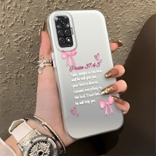 HONTINGA Xiaomi Redmi Note 11 ile Uyumlu Kılıfı Silikon Kenar Sert Arka Düşüme Önleyici Basitlik Anti Düşme Kamera Korumali Fiyonk Desen Telefon Kılıfı Kadın ve Erkek Için Uygundur K1-0865