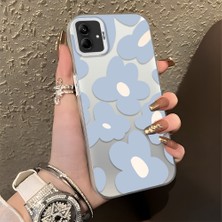 HONTINGA Samsung Galaxy A04E ile Uyumlu Kılıfı Silikon Kenar Sert Arka Düşüme Önleyici Basitlik Anti Düşme Kamera Korumali Çiçek Desen Telefon Kılıfı Kadın ve Erkek Için Uygundur K1-0866