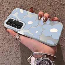 HONTINGA Samsung Galaxy S23 Fe ile Uyumlu Kılıfı Silikon Kenar Sert Arka Düşüme Önleyici Basitlik Anti Düşme Kamera Korumali Çiçek Desen Telefon Kılıfı Kadın ve Erkek Için Uygundur K1-0866