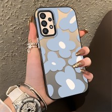 HONTINGA Samsung Galaxy A33 5g ile Uyumlu Kılıfı Silikon Kenar Sert Arka Düşüme Önleyici Basitlik Anti Düşme Kamera Korumali Çiçek Desen Telefon Kılıfı Kadın ve Erkek Için Uygundur K1-0866