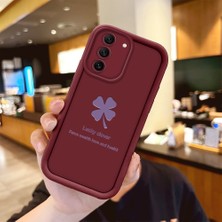 HONTINGA Samsung Galaxy S21 Fe ile Uyumlu Kılıfı Düşüme Önleyici Basitlik Anti Düşme Kamera Korumali Fiyonk Bordo Desen Yumuşak Silikon Telefon Kılıfı Kadın ve Erkek Için Uygundur K2-7229