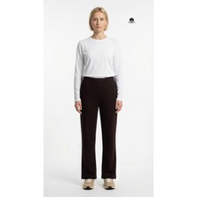 Cottonland Kadın Melıss Ince Iki Iplik Normal Bel Lastikli Bol Paça Sweat Pantolon