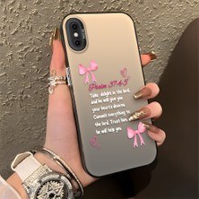 HONTINGA iPhone x ile Uyumlu Kılıfı Silikon Kenar Sert Arka Düşüme Önleyici Basitlik Anti Düşme Kamera Korumali Fiyonk Desen Telefon Kılıfı Kadın ve Erkek Için Uygundur K1-0865