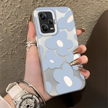 HONTINGA Redmi Note 12 Pro 5g ile Uyumlu Kılıfı Silikon Kenar Sert Arka Düşüme Önleyici Basitlik Anti Düşme Kamera Korumali Çiçek Desen Telefon Kılıfı Kadın ve Erkek Için Uygundur K1-0866