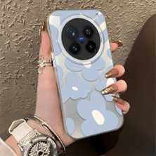 HONTINGA Vivo X200 Pro ile Uyumlu Kılıfı Silikon Kenar Sert Arka Düşüme Önleyici Basitlik Anti Düşme Kamera Korumali Çiçek Desen Telefon Kılıfı Kadın ve Erkek Için Uygundur K1-0866