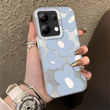 HONTINGA Xiaomi Redmi Note 13 ile Uyumlu Kılıfı Silikon Kenar Sert Arka Düşüme Önleyici Basitlik Anti Düşme Kamera Korumali Çiçek Desen Telefon Kılıfı Kadın ve Erkek Için Uygundur K1-0866