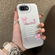 HONTINGA iPhone 16E ile Uyumlu Kılıfı Silikon Kenar Sert Arka Düşüme Önleyici Basitlik Anti Düşme Kamera Korumali Fiyonk Desen Telefon Kılıfı Kadın ve Erkek Için Uygundur K1-0865