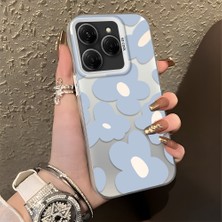 HONTINGA Tecno Spark 20 Pro ile Uyumlu Kılıfı Silikon Kenar Sert Arka Düşüme Önleyici Basitlik Anti Düşme Kamera Korumali Çiçek Desen Telefon Kılıfı Kadın ve Erkek Için Uygundur K1-0866