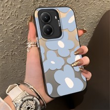 HONTINGA Poco X7 Pro ile Uyumlu Kılıfı Silikon Kenar Sert Arka Düşüme Önleyici Basitlik Anti Düşme Kamera Korumali Çiçek Desen Telefon Kılıfı Kadın ve Erkek Için Uygundur K1-0866