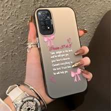 HONTINGA Xiaomi Redmi Note 11 Pro ile Uyumlu Kılıfı Silikon Kenar Sert Arka Düşüme Önleyici Basitlik Anti Düşme Kamera Korumali Fiyonk Desen Telefon Kılıfı Kadın ve Erkek Için Uygundur K1-0865