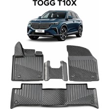 Black Gold Togg T10X 2023-2025 Uyumlu 3D Premium Havuzlu Oto Paspas Togg T10X