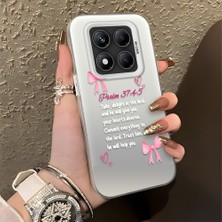 HONTINGA Xiaomi Redmi Note 14 Pro ile Uyumlu Kılıfı Silikon Kenar Sert Arka Düşüme Önleyici Basitlik Anti Düşme Kamera Korumali Fiyonk Desen Telefon Kılıfı Kadın ve Erkek Için Uygundur K1-0865